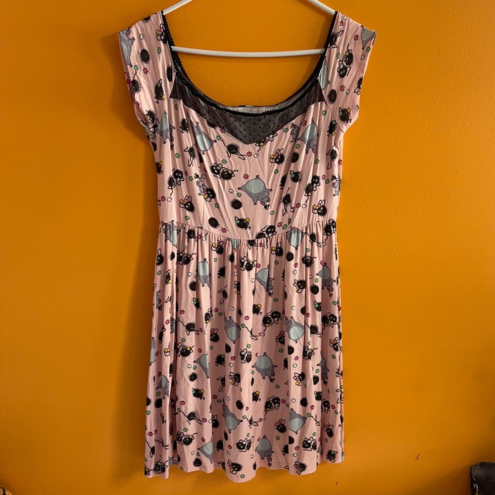 Studio Ghibli Spirited Away Soot Sprite Pink Dress